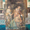 During the removal of the garish top painting, these three (possible) "Vestal Virgins" appeared (circa 1700&rsquo;s). Note that each figure holds a glass/mirror toward the eternal flame. The painting had been completely painted over with a "bath scene".<br />Private collection, Rome, Italy.