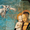 "Saints Agatha and Agnes" during cleaning. Note appearance of unfinished angel, the artist&rsquo;s pentimento, to the left of the Madonna. The artist decided to cover this unfinished angel (left ) with sky.<br />Galleria Colonna, Rome, Italy.